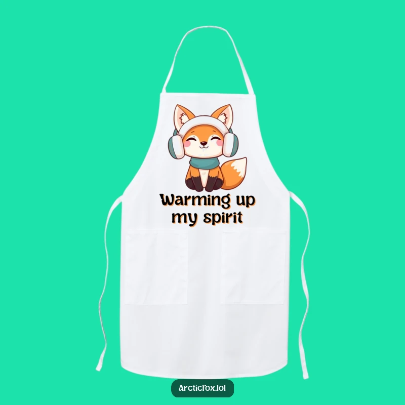 Funny Content Fox Apron: Cook with Joy with This Hilarious Earmuff Fox