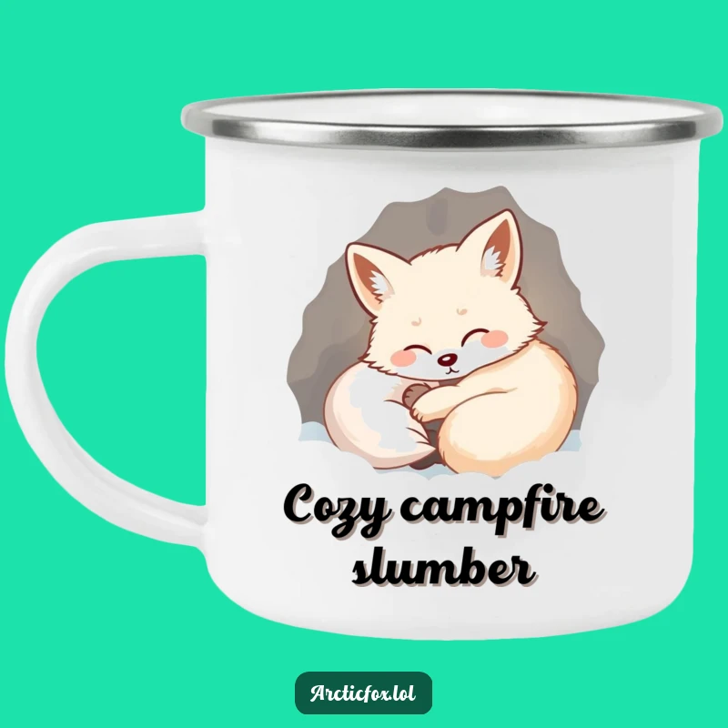 Funny Arctic Fox Den Mug - Cozy Camp Comfort Drinkware, Excellent Funny Gift