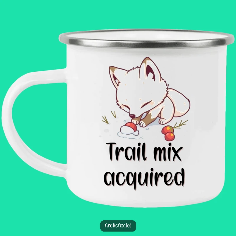 Funny Determined Fox Camping Mug - Fuel Your Adventures with Humor
