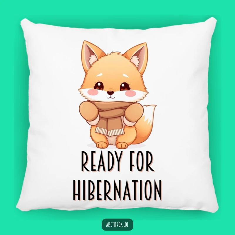 Funny Fluffy Fox Pillow: Cozy Cushion for Winter Comfort