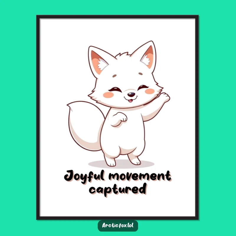Funny Dancing Arctic Fox Digital Art - Instant Hilarious Moves Download