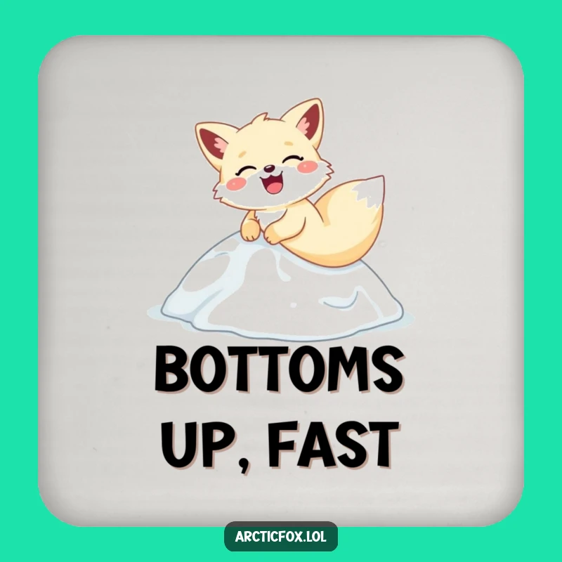 Funny Arctic Fox Sliding Coaster - Hilarious Hill Protection, Cute Gift