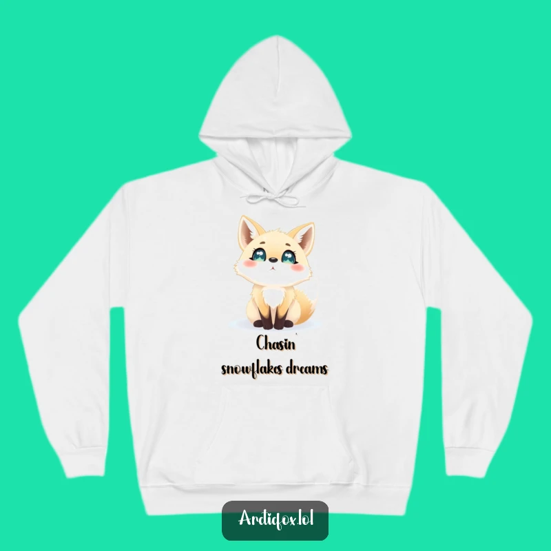Cozy Funny Arctic Fox Hoodie - Warm Winter Animal Sweatshirt, Ideal Funny Gift