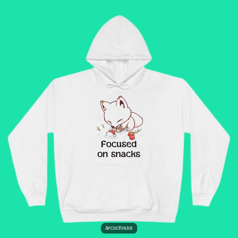 Funny Determined Fox Hoodie - Cozy and Humorous Digging Design