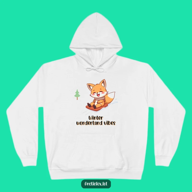 Funny Giggling Fox Hoodie: Cozy Up with Hilarious Winter Vibes
