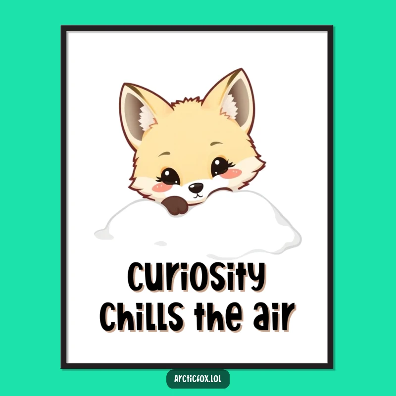 Funny Free Printable Wall Art: Curious Fox, Downloadable Whimsical Decor