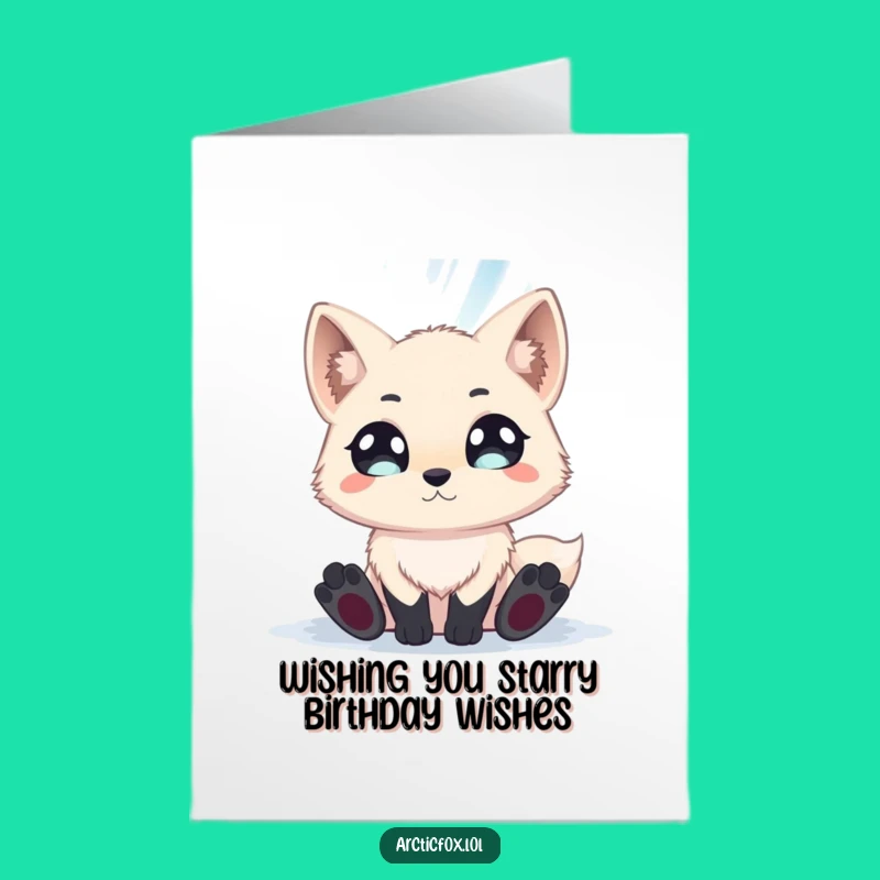 Free Printable Birthday Card: Aurora Fox Wonder, Funny Downloadable Gift