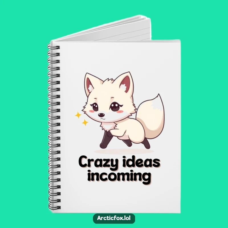 Funny Playful Fox Notebook: Chasing Tail Journal, Fun Gift