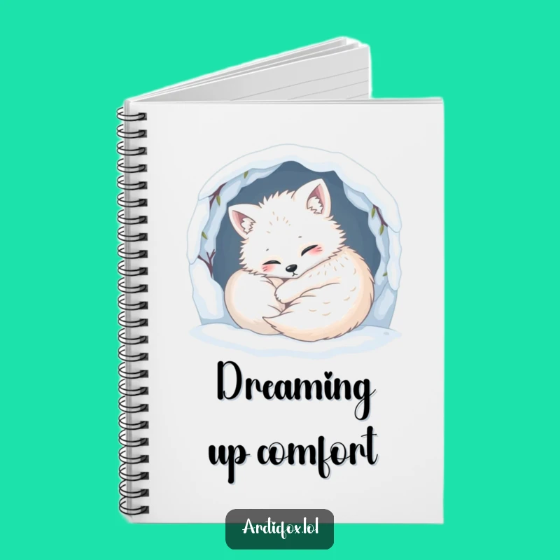 Funny Cozy Fox Notebook - Capture Your Cozy Thoughts with Humor