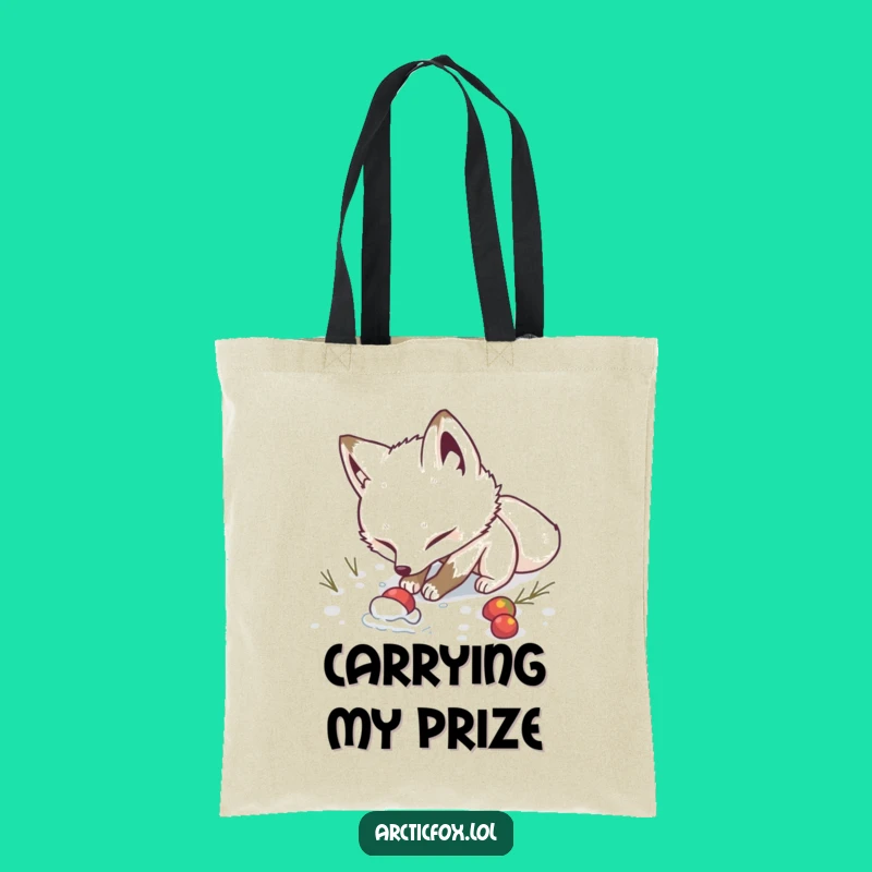 Funny Determined Fox Tote Bag - Carry Your Finds with Humorous Style