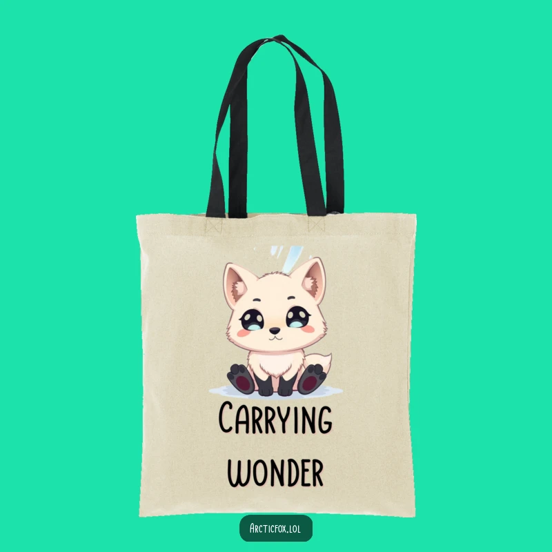 Funny Aurora Arctic Fox Tote Bag - Magical Everyday Carry